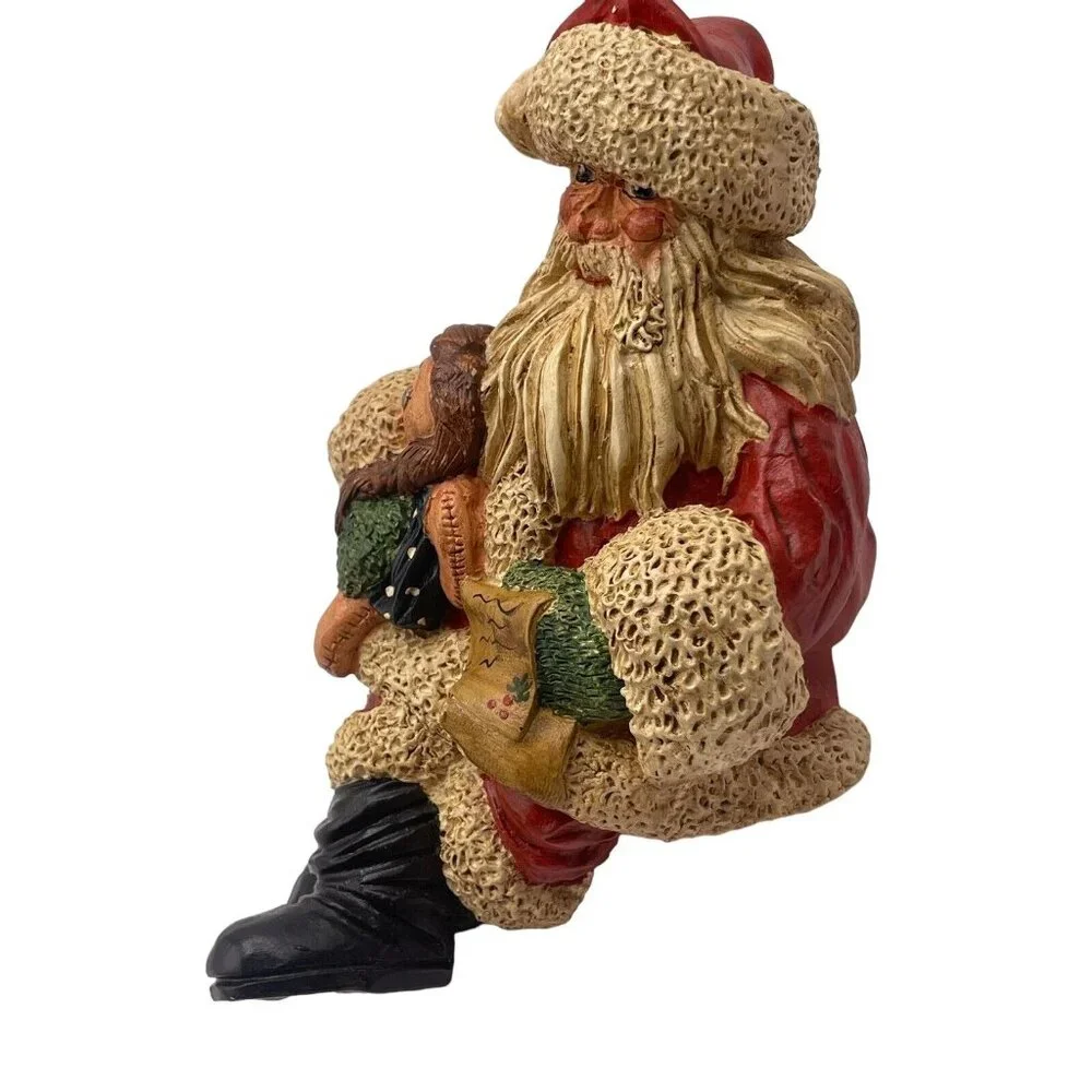 Vtg Santa Claus‎ Christmas Shelf Sitter 1980s Signed Rita Darby “American Santa”
